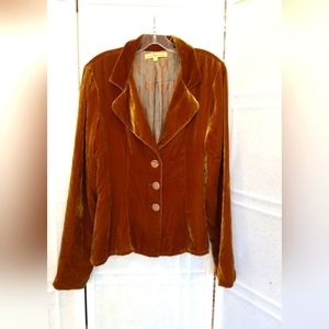 Green dragon velvet blazer art to wear